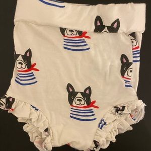 Spearmint frenchie dog baby bummies 3-6 mon